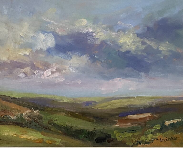 Cotswolds Hills Landscape Painting