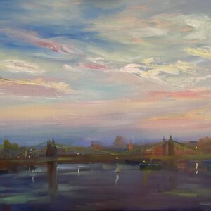 Hammersmith Bridge an evening of calm
